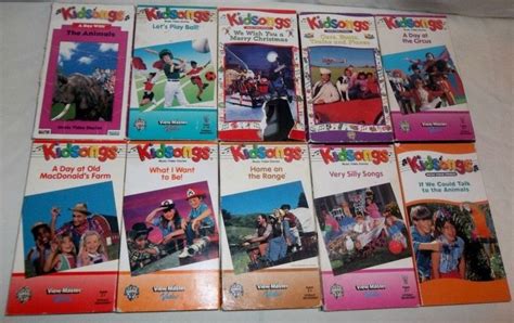 Lot of 10 Kidsongs VHS We Wish You a Merry Christmas, Very Silly Songs View Master, Dvds Movies ...