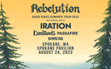 Rebelution - Good Vibes Summer Tour 2023 - City of Spokane, Washington