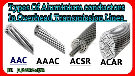 Types Of Conductor Used in Overhead transmission line. AAC//AAAC//ACSR//ACAR Conductors. - YouTube