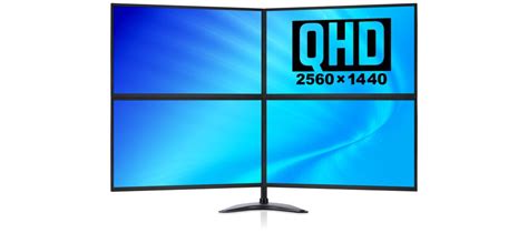 Zenview Quad 32 QHD - Four 32″ Monitors 2560x1440 | Digital Tigers