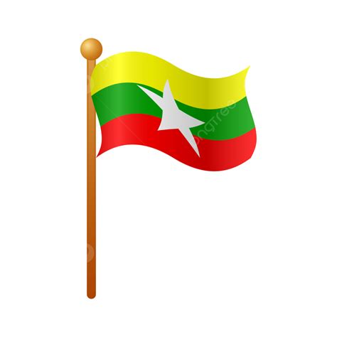 Myanmar Flag, Myanmar, Flag, National PNG and Vector with Transparent Background for Free Download