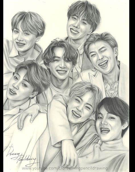 Bts Members Drawing - Drawing.rjuuc.edu.np