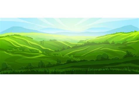 Hill Background Landscape Vector Graphic by pikepicture · Creative Fabrica