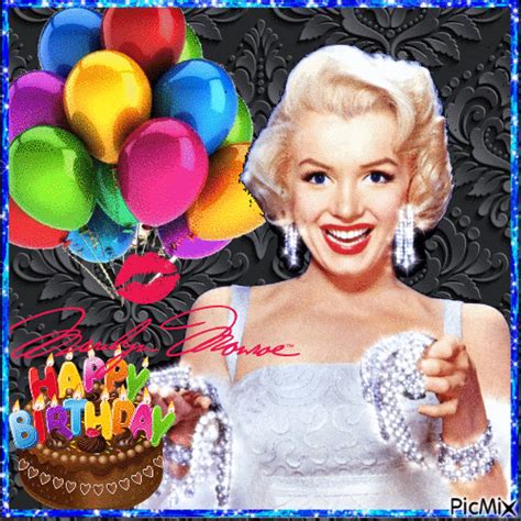 Happy Birthday Marilyn - Free animated GIF - PicMix