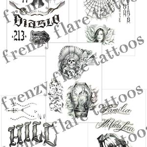 El Diablo Temporary Tattoos Suicide Squad. Complete Set of Face and ...