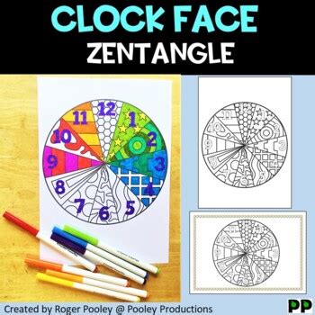 Clock Face Coloring Page