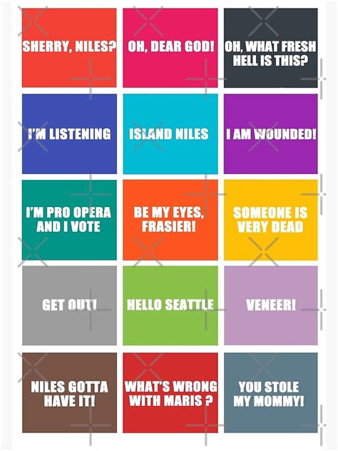 "Frasier best quotes" Poster for Sale by aluap106 | Redbubble