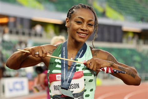 Sha'Carri Richardson Tosses Wig Before Winning Friday's Race At U.S ...