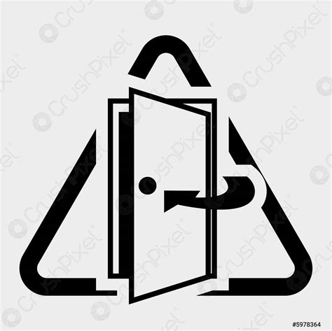 Keep Door Closed Symbol Sign Isolate On White Background,Vector - stock ...