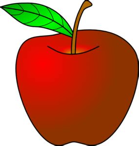 Apple Red Cartoon Clip Art at Clker.com - vector clip art online, royalty free & public domain