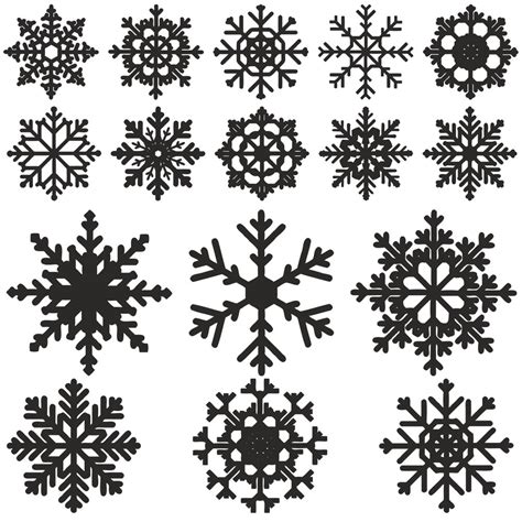 Snowflake vector Free Vector – File Cnc Free Download