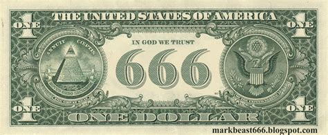 Mark of the Beast 666: 666 Mark of the Beast on the one dollar bill