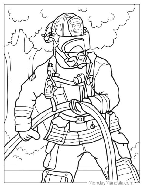 20 Firefighter Coloring Pages (Free PDF Printables)