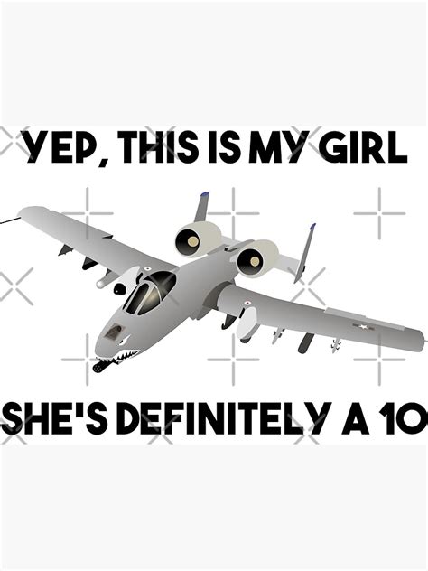 "American A-10 Warthog Jet Aircraft Meme" Poster for Sale by NorseTech | Redbubble