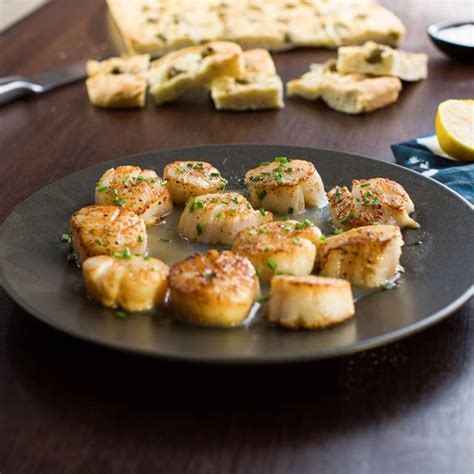 Lemon Buttered Seared Scallops | Recipe | Scallop recipes, Scallops ...