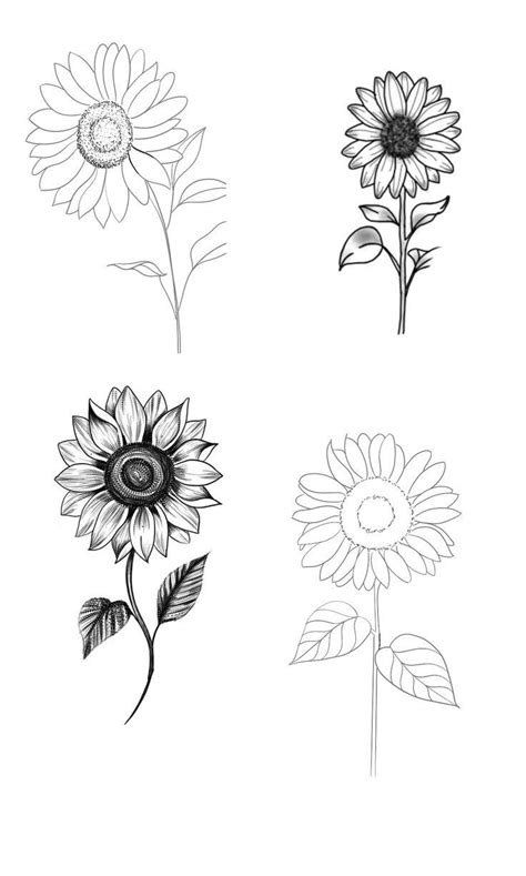 Flower Coloring Book Page | Sunflower tattoo simple, Sunflower tattoos, Sunflower tattoo small