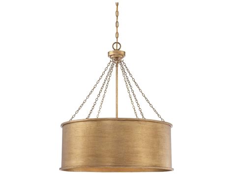 Savoy House Rochester Gold Patina Six-Light 25'' Wide Pendant Ceiling Light | Gold pendant ...