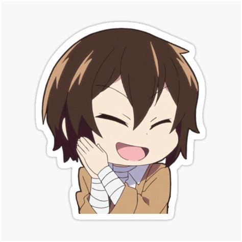 Bungou Stray Dogs - Chibi Dazai Sticker by toudou-san | Anime stickers ...