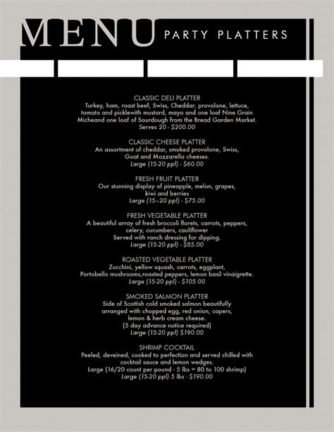 Catering Menu Iowa City - ReUnion Brewery | Iowa City's Craft Beer