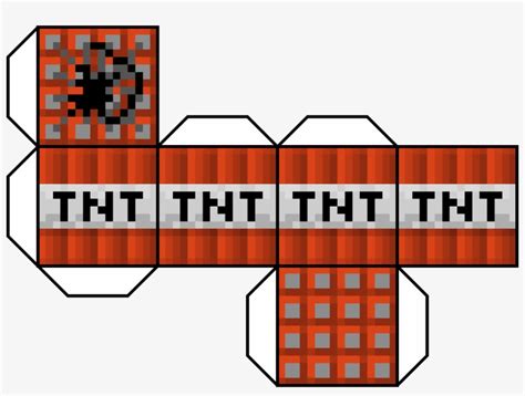 Minecraft Paper Template Tnt - Minecraft Tnt Block Papercraft - Free ...