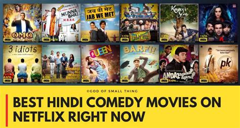 Best Hindi Comedy Movies on Netflix Right Now ordered by IMDB Ratings