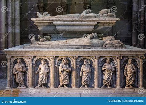 Interior and Details of the Basilica of Saint Denis. Paris, Fran Editorial Stock Photo - Image ...