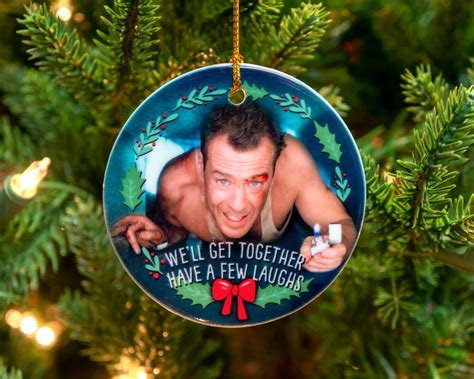 Die Hard Bruce Willis Ceramic Christmas Ornament, Best Christmas Movie ...