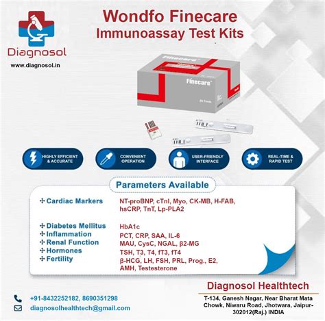 Wondfo Finecare Immunoassay Test Kits @ Best | Diagnosol Healthtech