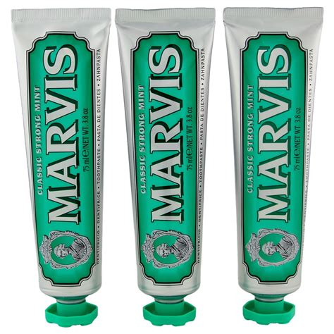 Marvis - Marvis Classic Strong Mint Toothpaste, 3.8 Oz (Pack of 3 ...