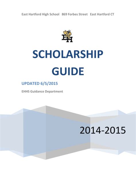 SCHOLARSHIP GUIDE - East Hartford Public Schools