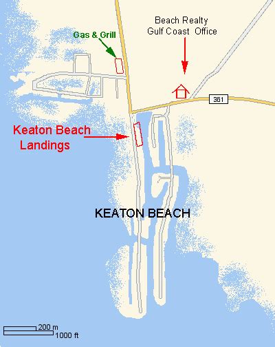 Map Of Keaton Beach Florida | Beach Map