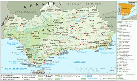 Villes Principales Espagne Carte