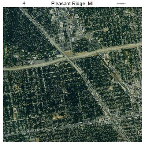 Aerial Photography Map of Pleasant Ridge, MI Michigan