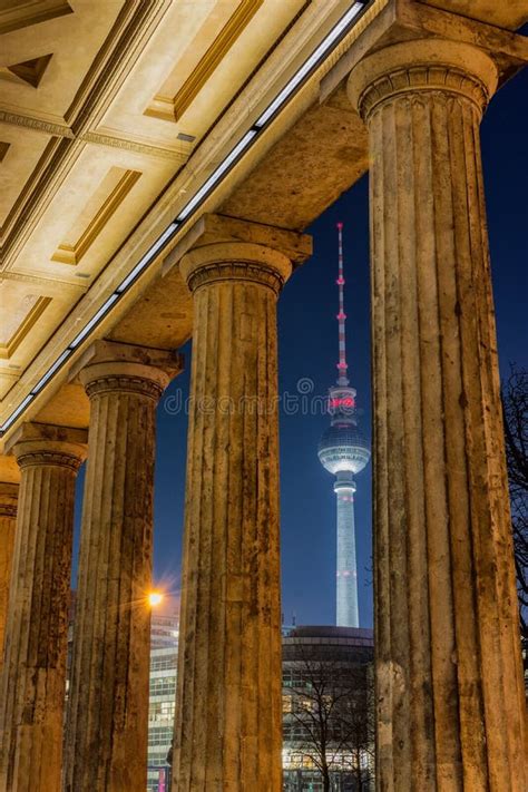 Berliner Fernsehturm, View from Museum for Prehistory in Berlin ...