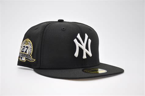 New York Yankees New Era All Black With White Logo And 27 Times World ...