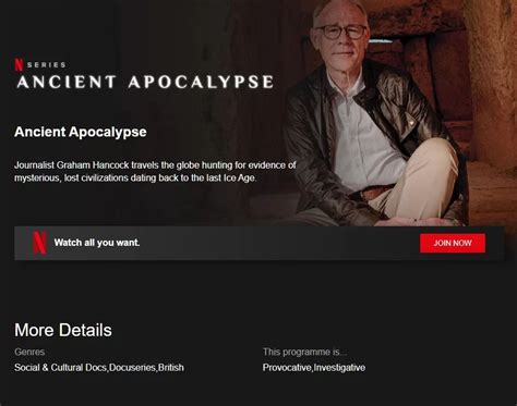 Ancient Apocalypse: Graham Hancock to Present Netflix Original ...