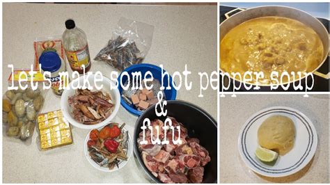 Liberian food How to make Fufu & soup - YouTube