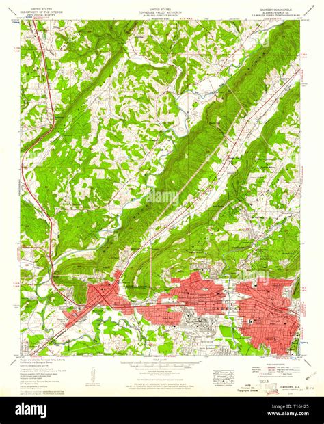 Gadsden alabama map hi-res stock photography and images - Alamy