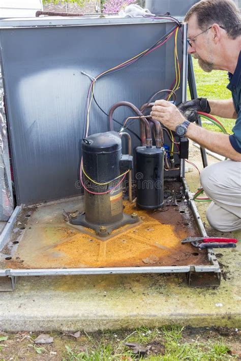 AC Repair stock image. Image of brazing, technician, electrical - 24118735