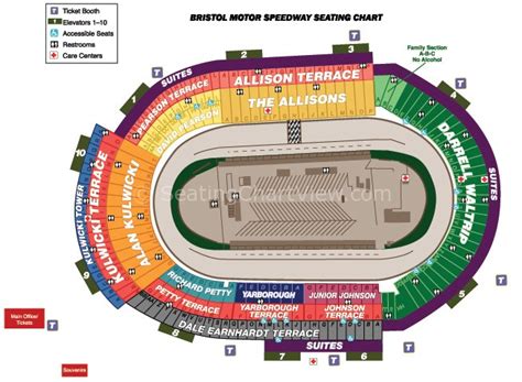 Bristol Motor Speedway, Bristol TN - Seating Chart View