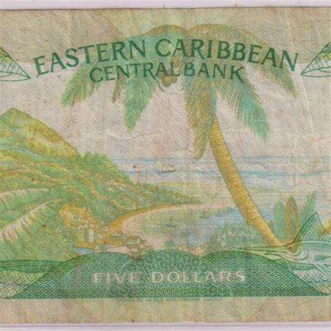 Grenada - East Caribbean - 5 dollars used currency note - KB Coins & Currencies