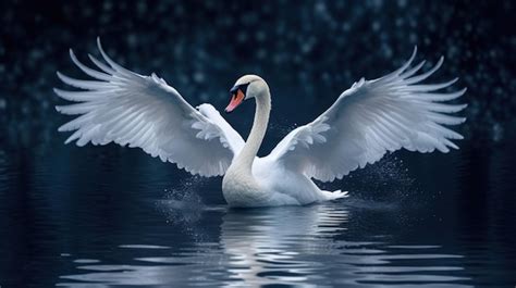 Premium AI Image | swan love