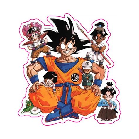 Dragon Ball Z Stickers Super Saiyan Luggage Sticker Reusable Waterproof Dragonball Fixed Gear ...