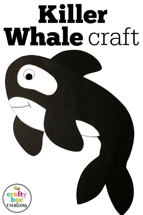 Killer Whale Craft Template Arctic Animals in Winter Ocean Habitat ...