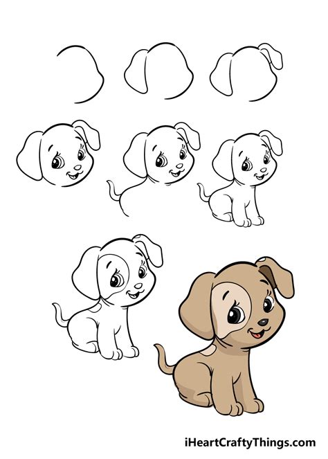 Easy Puppy Drawing