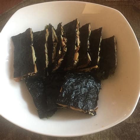 媽媽的拿手菜 Papa's Favorite Recipes: Seaweed Almond Crisps (海苔杏仁酥/海苔薄燒)