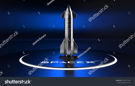 Hawthornecalifornia March 12 2021 Spacex Starship Stock Illustration ...