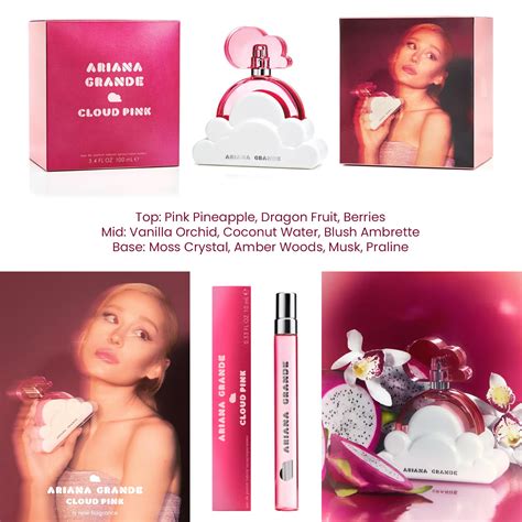 Ariana Grande Pink Cloud amber woods perfume guide to scents