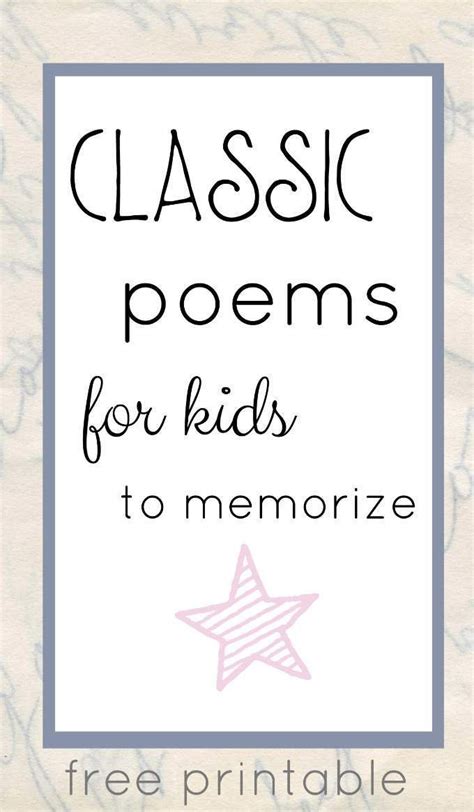 70 Unique Great Poems for Kids