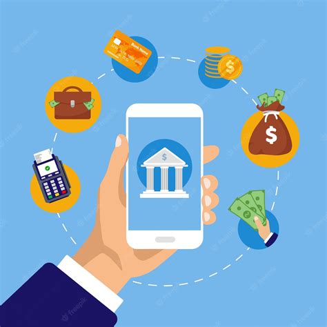 Mobile Banking Clipart Transparent Background, Mobile Banking Flat ...